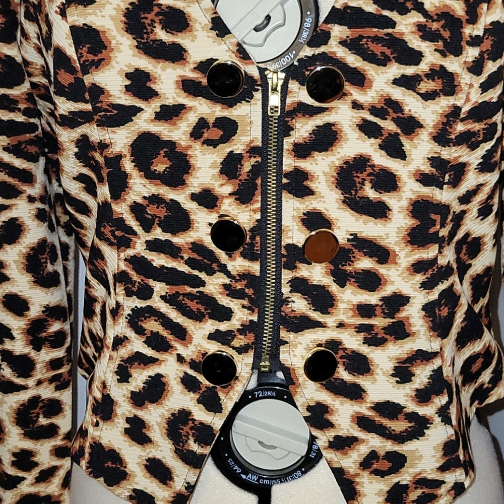 Leopard Blazer Jacket - Picture 2 of 3